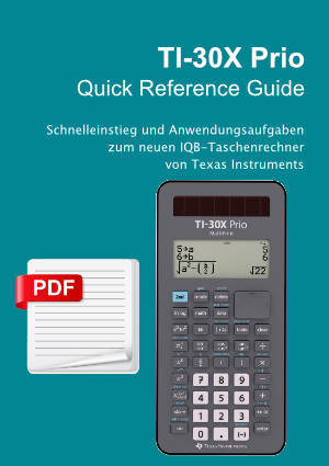 TI-30X Prio manual as PDF operating instructions
