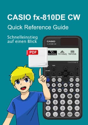 Anleitung CASIO fx 810 DE CW Reference Guide PDF