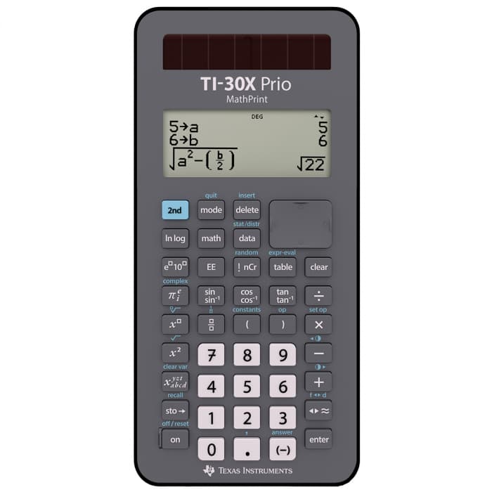 Інструкція до кишенькового калькулятора TI-30X Prio