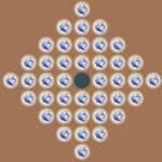 Solitaire Murmeln Diamant Form