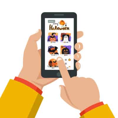 Halloween Aufgaben für die Grundschule als App für das Smartphone