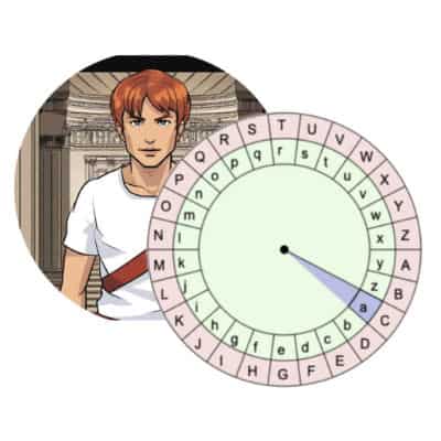 Mit der Cäsar Scheibe die einfache Verschüsselung lernen