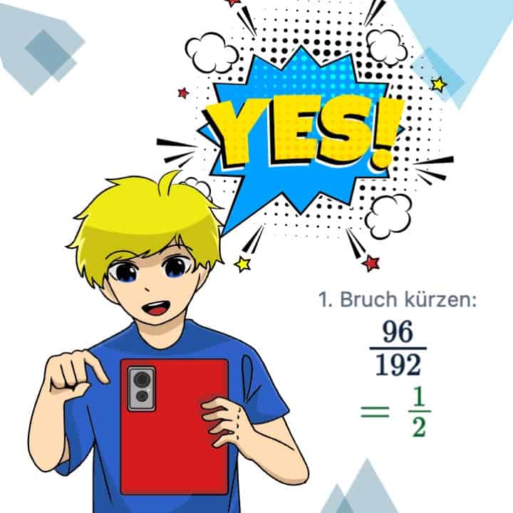 Interaktiver Arbeitsblatt Generator Bruchteile kürzen