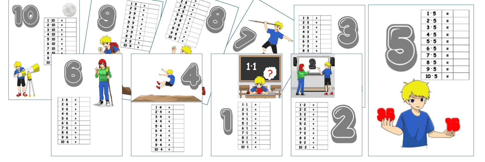 Einmaleins üben - Einmaleins Reihen