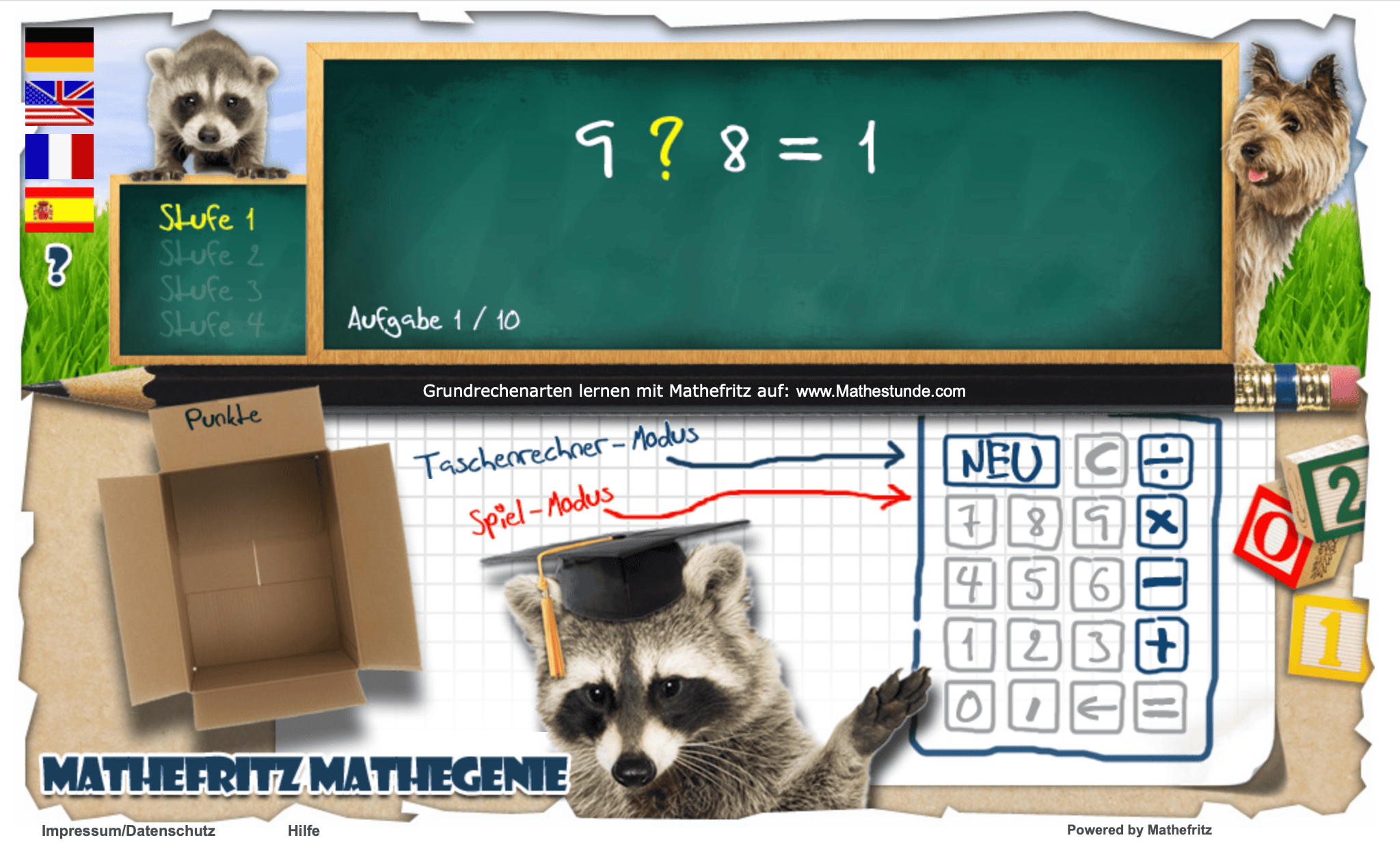 Mathegenie Kopfrechnen Lernprogramm kostenlos auf der Mathefritz CD download